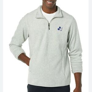 New Amazon Essentials Disney Men's Polar Fleece Quarter-Zip Pullover Size Small